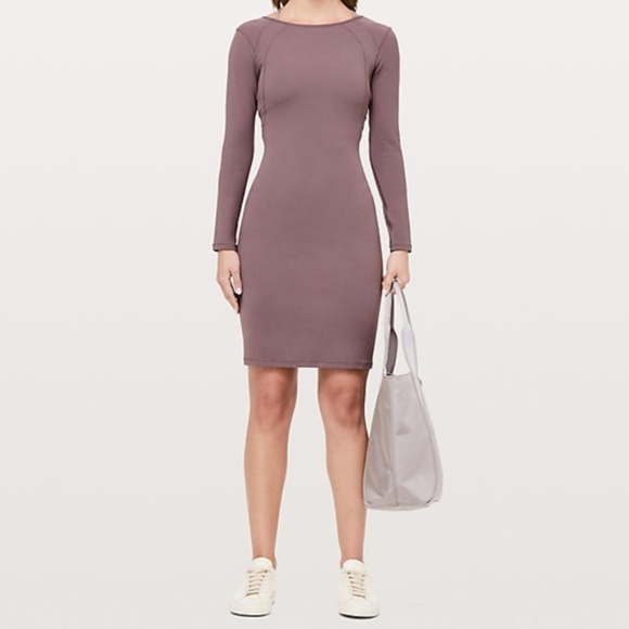 Lululemon Contour Nulu Dress- Purple - Picture 2 of 7